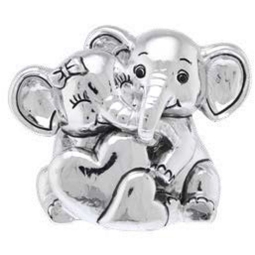 DECORO ELEFANTE 7X6H7CM  ARGENTATO
