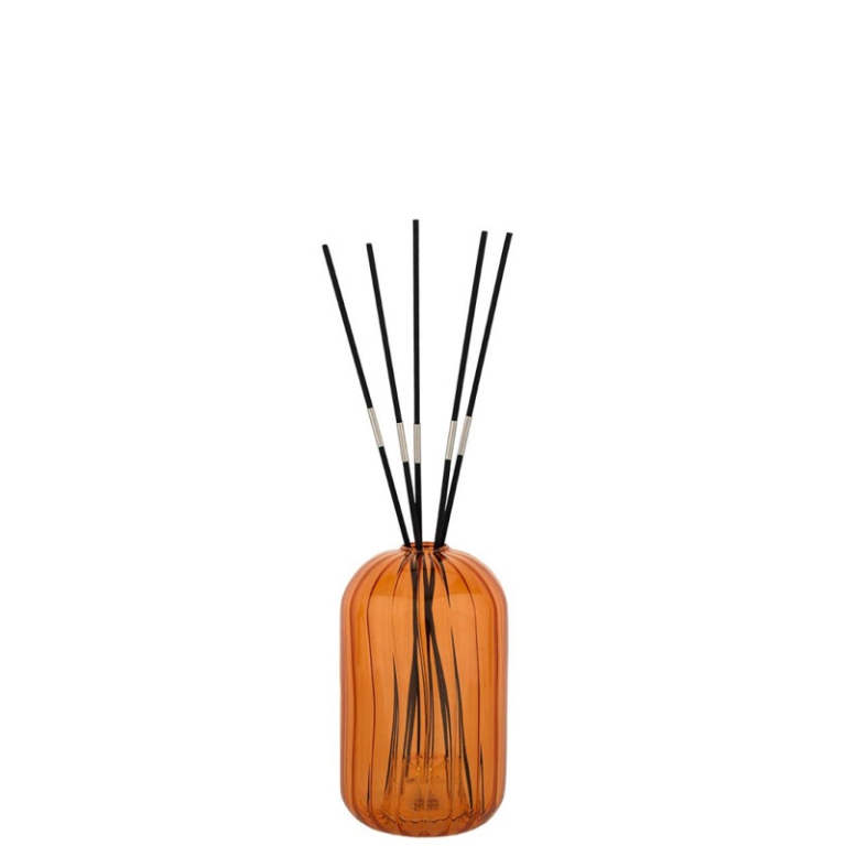 VASO PROFUMATORE LUCE LED 8,5X14CM ARANCIONE 2