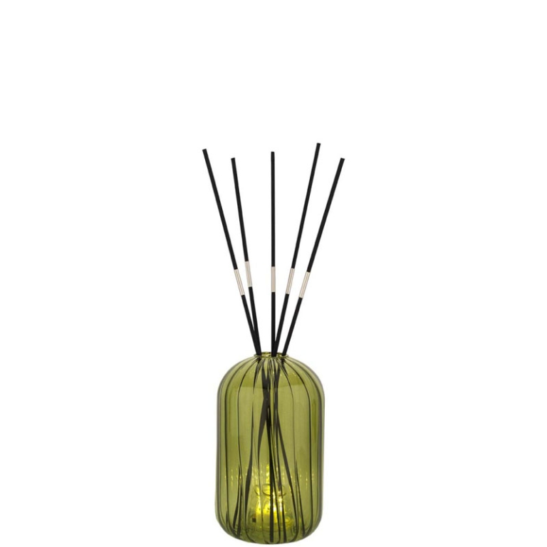 VASO PROFUMATORE LUCE LED 8,5X14CM SMERALDO