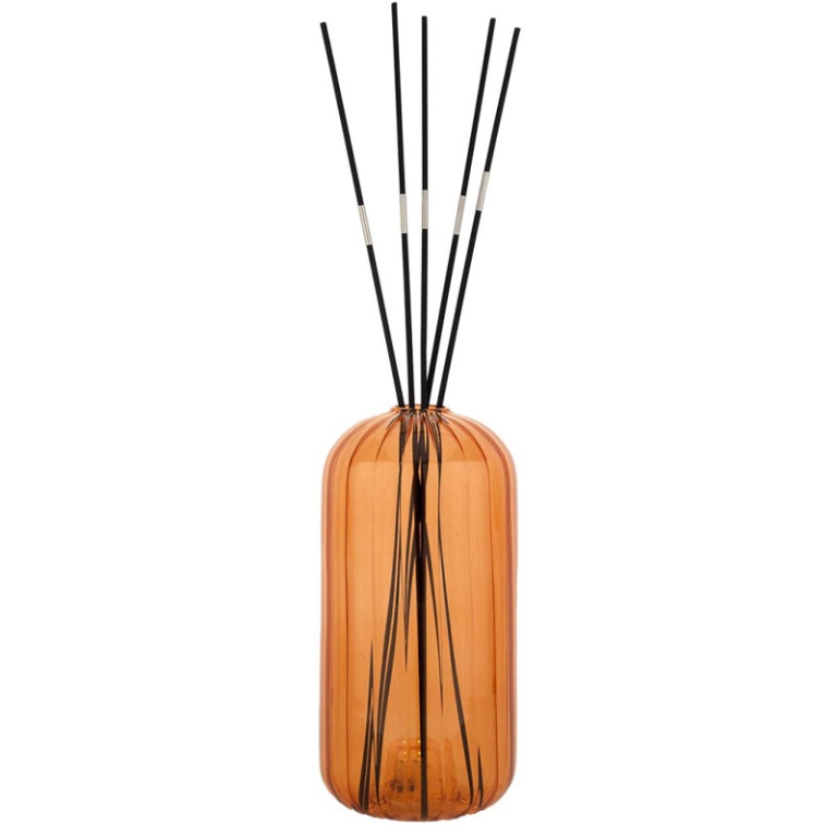 VASO PROFUMATORE LUCE LED 10X20CM ARANCIONE 2