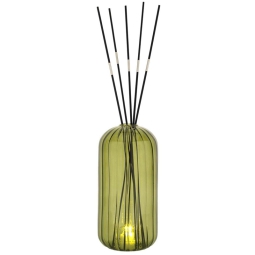 VASO PROFUMATORE LUCE LED 10X20CM SMERALDO