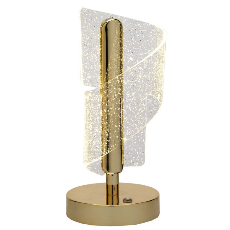 LAMPADA H23CM LED COLOR  ORO RICARICABILE