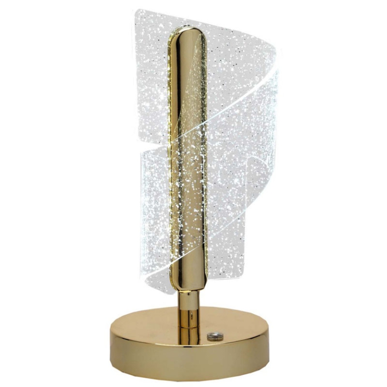 LAMPADA H23CM LED COLOR  ORO RICARICABILE 2