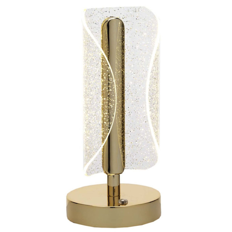 LAMPADA H23CM LED COLOR  ORO RICARICABILE