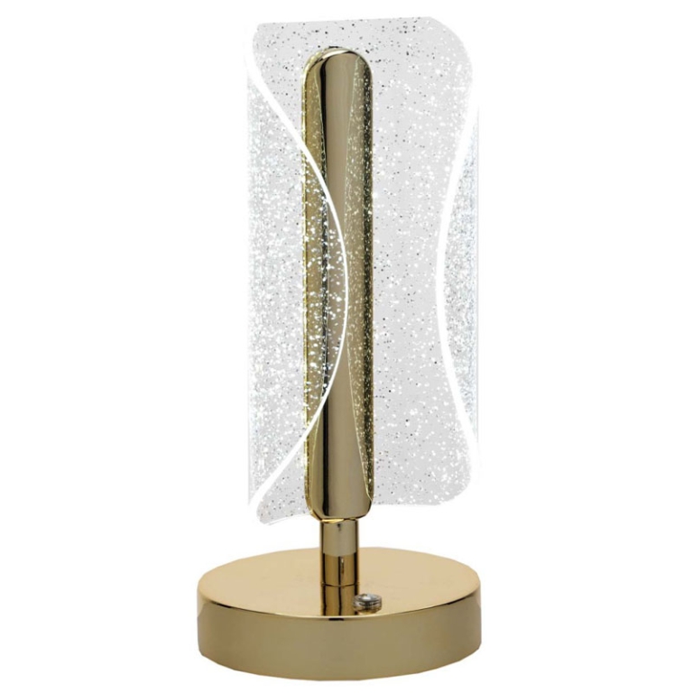 LAMPADA H23CM LED COLOR  ORO RICARICABILE 2