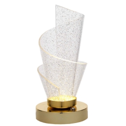 LAMPADA H23CM LED COLOR  ORO RICARICABILE