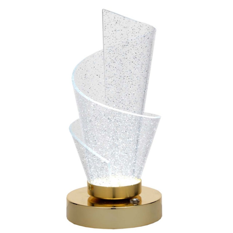 LAMPADA H23CM LED COLOR  ORO RICARICABILE 2
