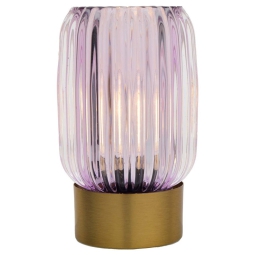 LAMPADA VETRO H15CM CIPRIA A BATTERIA