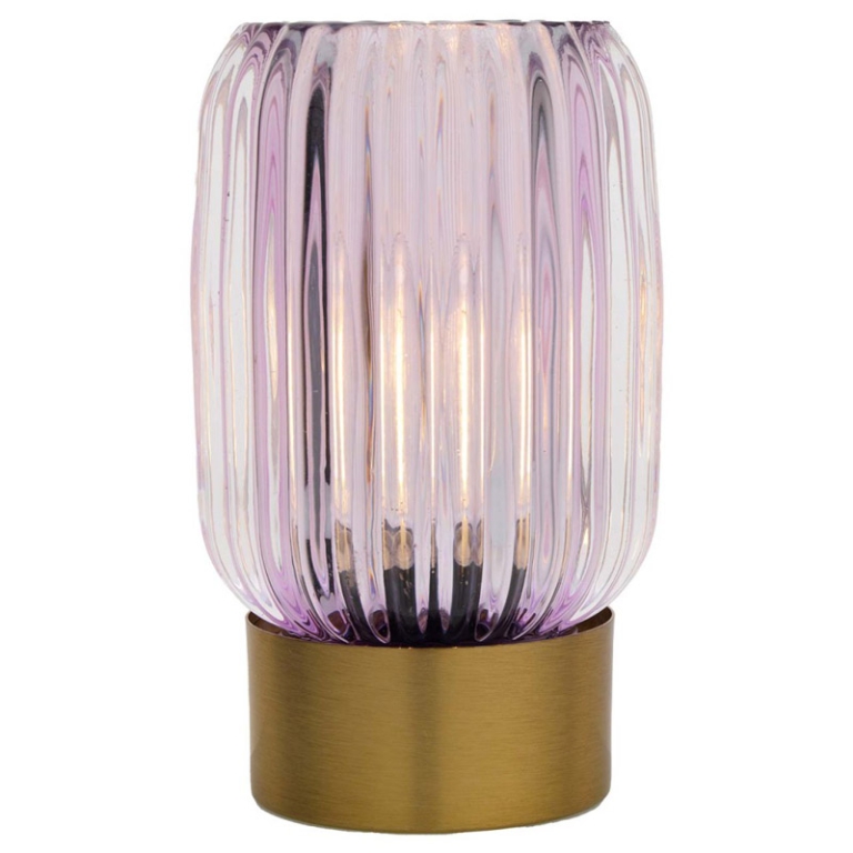 LAMPADA VETRO H15CM CIPRIA A BATTERIA