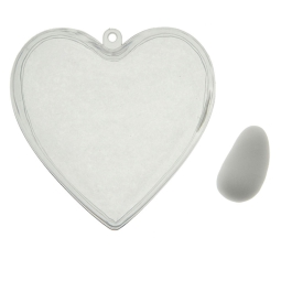 SCATOLA PLEX CUORE 5PZ   DIAM.6CM