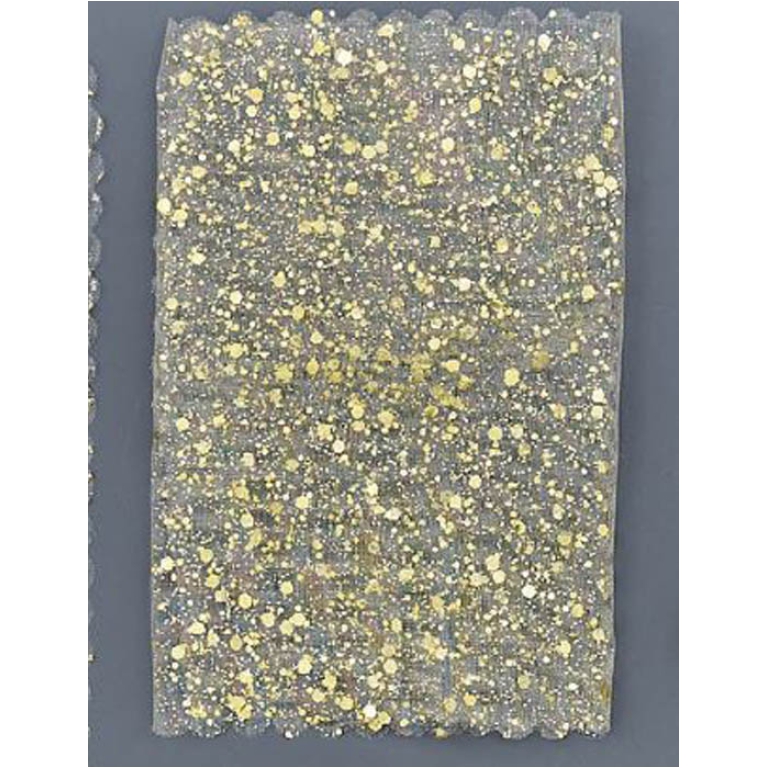 TULLE RETTANGOLARE       24X12CM 50PZ PUNTINI ORO