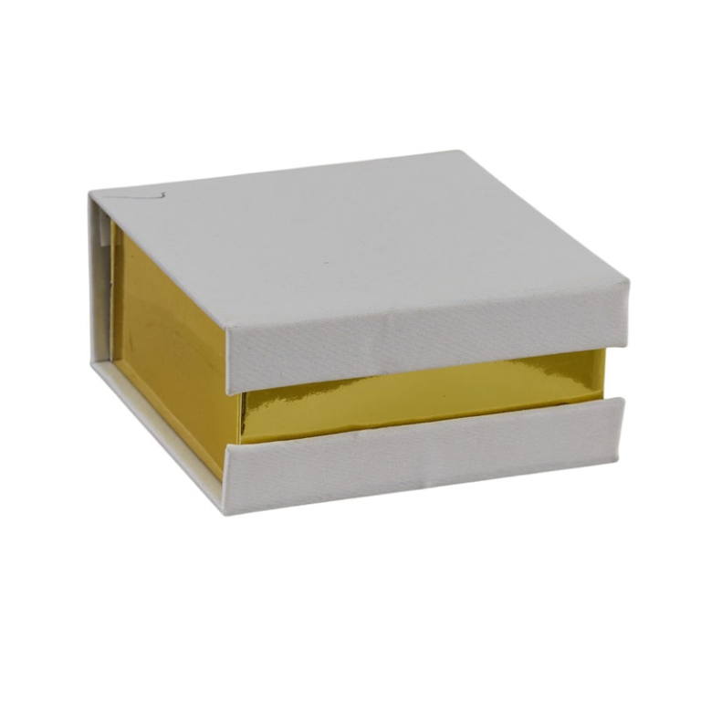 SCATOLE QUADRATE 12PZ 4  DIVISORI BIANCO 10X10X4CM