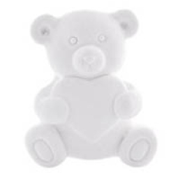 GESSETTO 12PZ ORSETTO CUORE 3X3,5CM