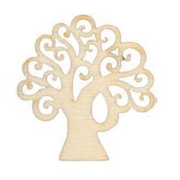 ALBERO VITA 12PZ LEGNO   H4CM CIONDOLO