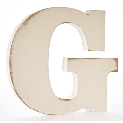 LETTERA G LEGNO 1,9H10CM NATURALE