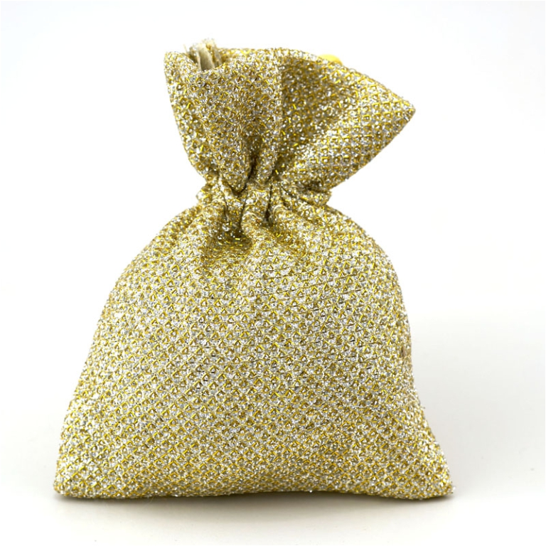 SACCHETTO ORO 8X12CM 12PZ