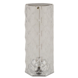 LAMPADA CILINDRO 12X12H25CM CRYSTAL LED