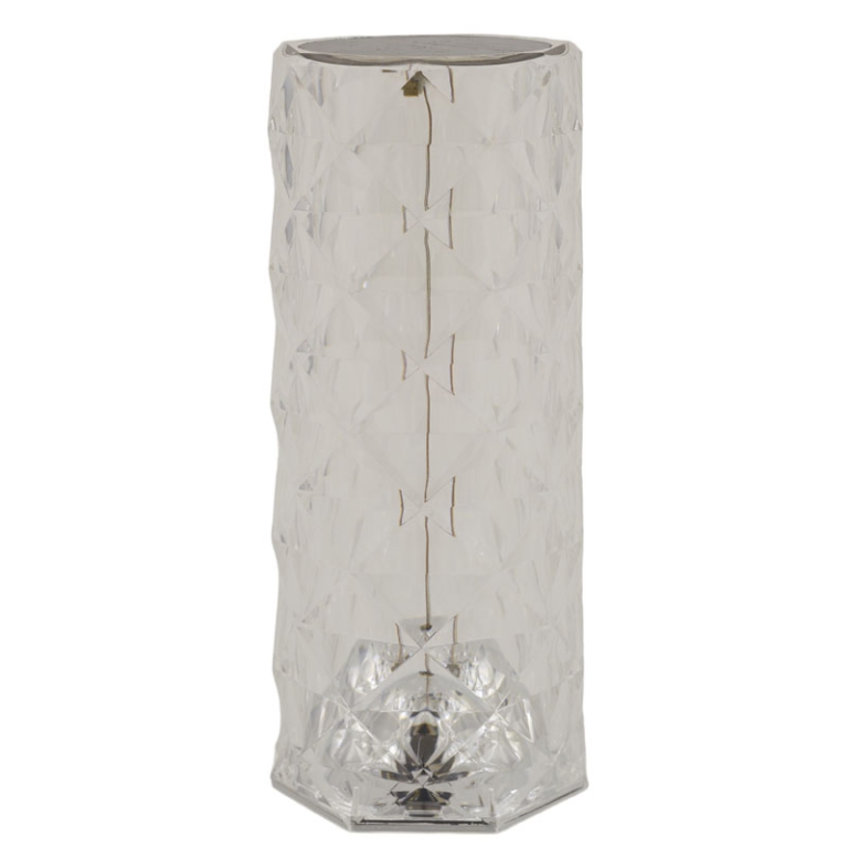 LAMPADA CILINDRO 12X12H25CM CRYSTAL LED