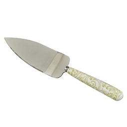 PALETTA TORTA 22X6H2,5CM BAROCCO VERDE