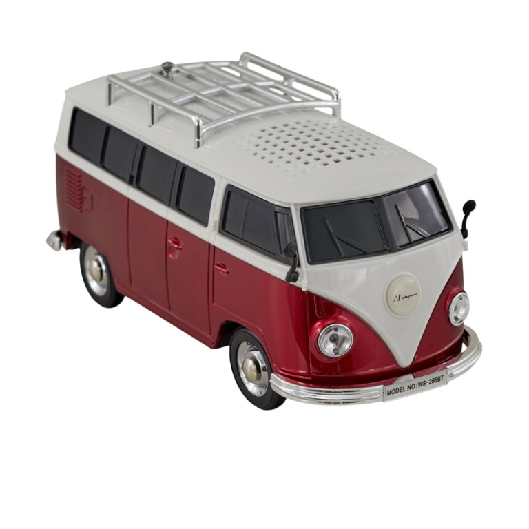 SPEAKER BLUETOOTH MINIVAN ROSSO 21X9X10CM