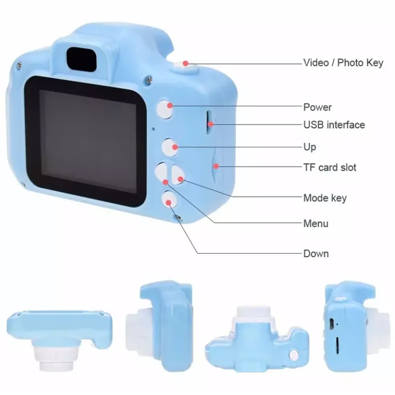 MACCHINA FOTOGRAFICA DIGITALE PER BAMBINI AVORIO 5