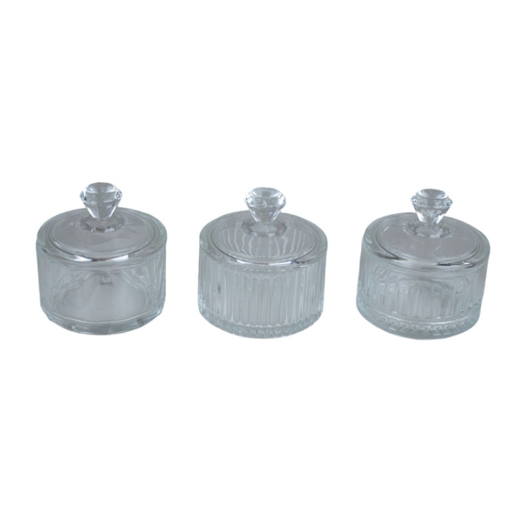 SCATOLINA VETRO 6X7CM    90ML SOGGETTI ASSORTITI