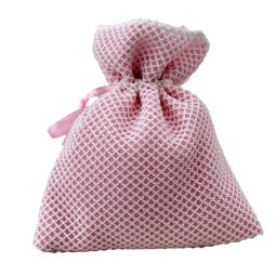SACCHETTO RETE 10X12CM   10PZ ROSA