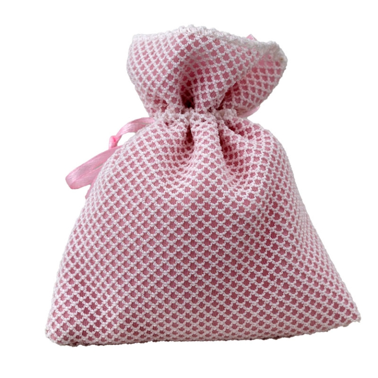 SACCHETTO RETE 10X12CM   10PZ ROSA