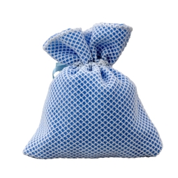 SACCHETTO RETE 10X12CM   10PZ CELESTE