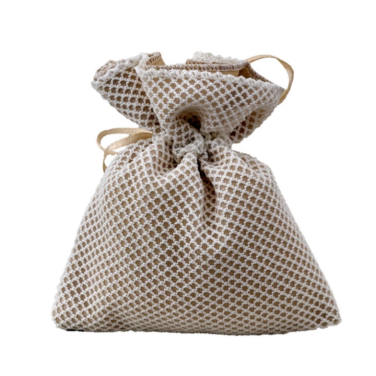 SACCHETTO RETE 10X12CM   10PZ TORTORA