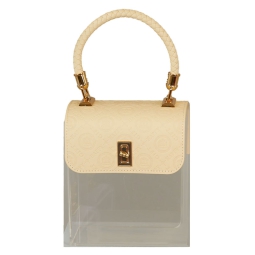 BORSA 16X18X10CM PLEX ECOPELLE PANNA CON MANICO