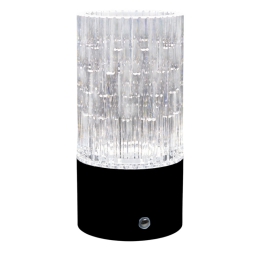 LAMPADA LED VASO NERO    CILINDRO D9H18CM