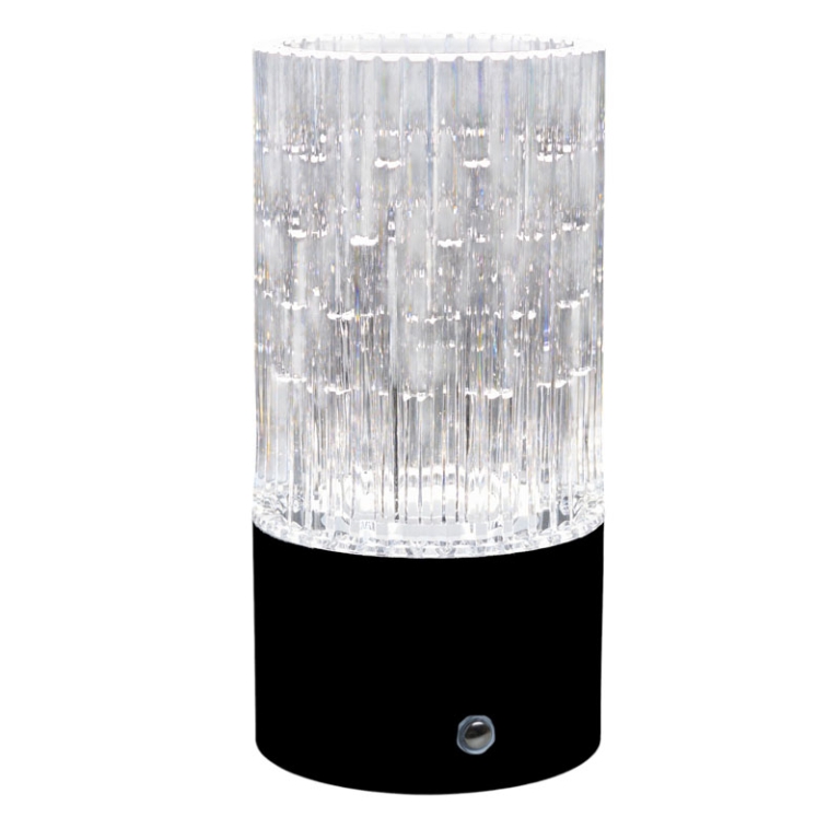 LAMPADA LED VASO NERO    CILINDRO D9H18CM