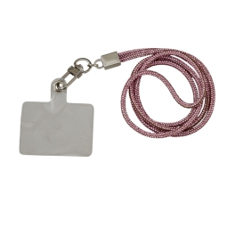 LACCETTO STRASS 45CM ROSA