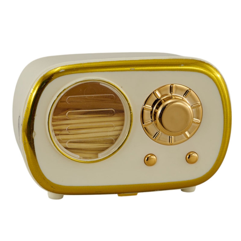 PORTASTUZZICADENTI RADIO BIANCO 7,5X4,5H5CM 2