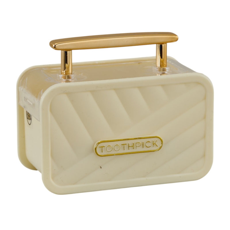 PORTASTUZZICADENTI VALIGIA BIANCO 7,5X4,5H6,5CM