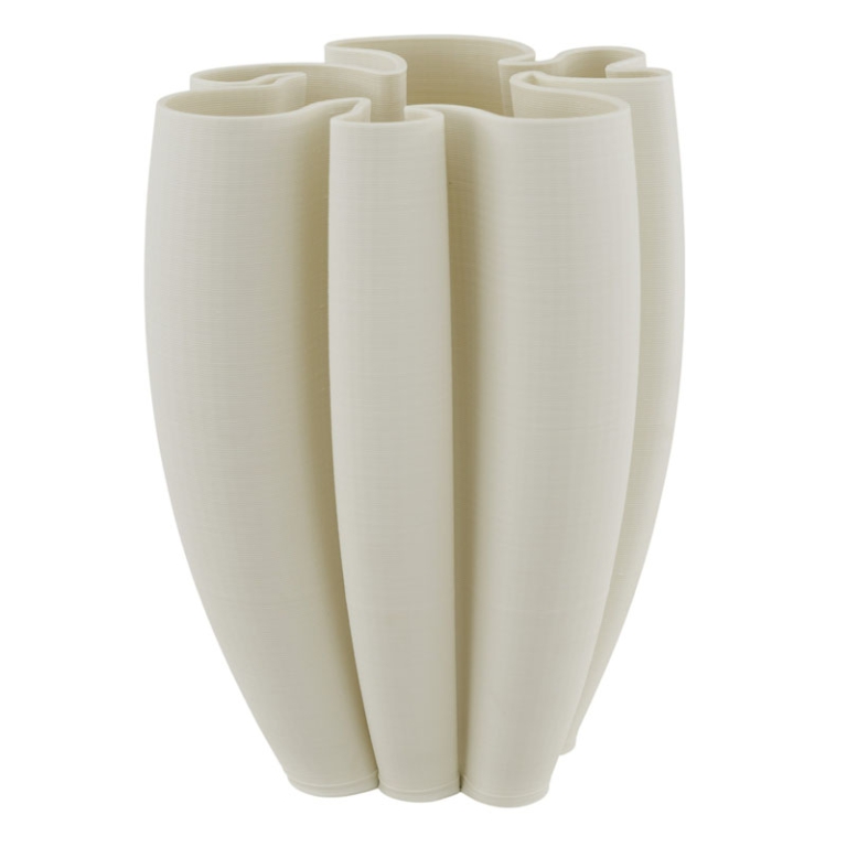 VASO CIOTOLA H30CM BIANCO OPACO