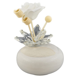 DIFFUSORE PETALI TONDO CERAMICA D10CM