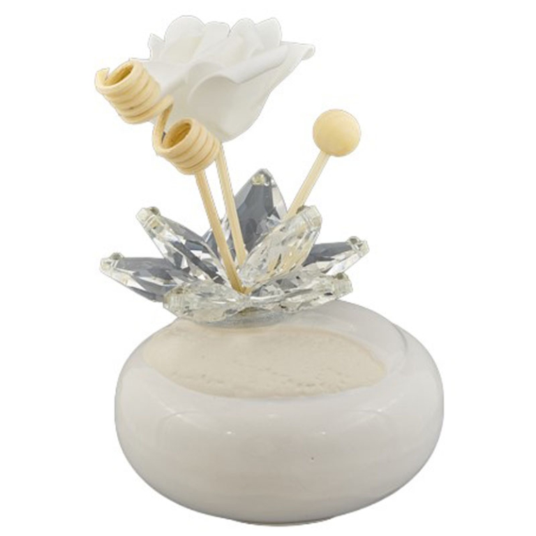 DIFFUSORE PETALI TONDO CERAMICA D10CM