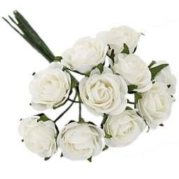 FIORE ROSELLINA 96PZ AVORIO D2,5