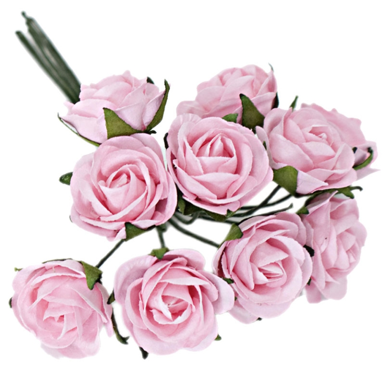 FIORE ROSELLINA 96PZ ROSA D2,5CM