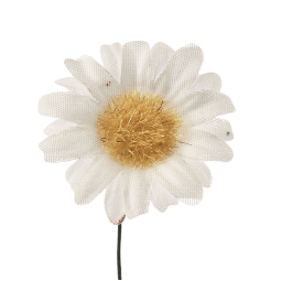 FIORE MARGHERITA PICCOLA 12PZ D3CM BIANCO