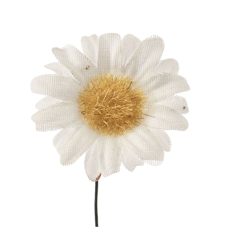 FIORE MARGHERITA PICCOLA 12PZ D3CM BIANCO
