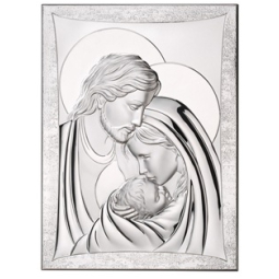 ICONA SACRO SACRA FAMIGL.17X21CM ARGENTO925