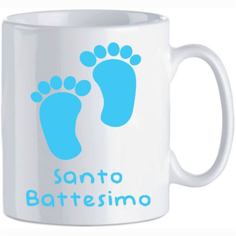 TAZZA MUG BOX SANTO      BATTESIMO AZZURRO