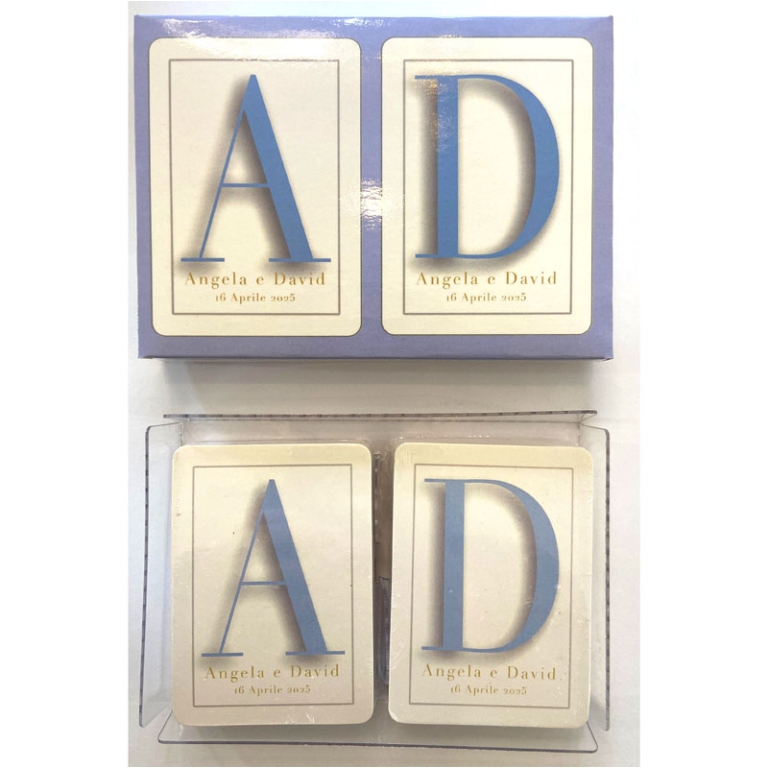MAZZO CARTE GIOCO DOPPIO WEDDING STAMPATO