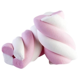 MARSHMALLOW BIANCO ROSA  1000GR TRECCIA MONELLE