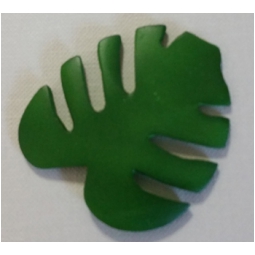 GESSETTO 6PZ MOD.FOGLIA  FILODENDRO VERDE 4,5H5CM