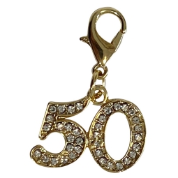 CIONDOLO 50° ANNIVERSARIO 3CM 12PZ
