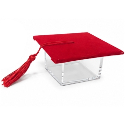 SCATOLA PLEX TRASP.ROSSO CAPPELLO 12PZ LAUREA